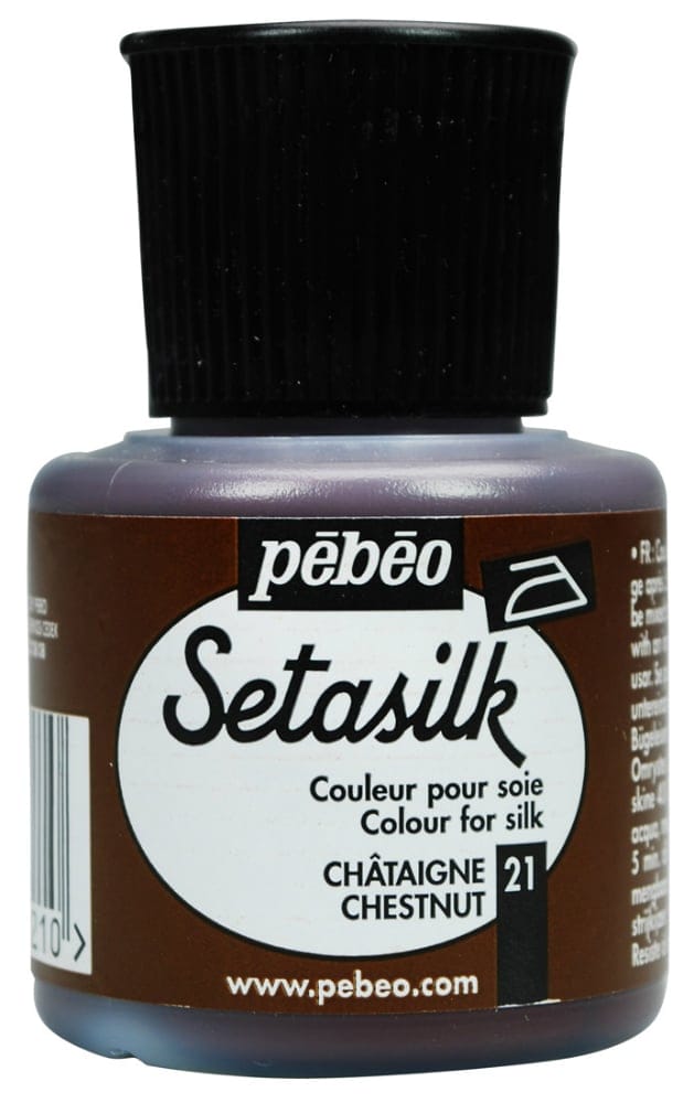 Pebeo Setasilk 45ml - Chestnut 181021 pebeo setasilk 45ml chestnut Pebeo Setasilk 45ml - Chestnut