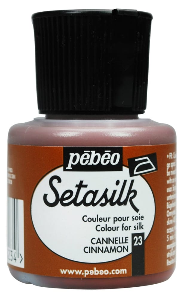 Pebeo Setasilk 45ml - Cinnamon 181023 pebeo setasilk 45ml cinnamon Pebeo Setasilk 45ml - Cinnamon