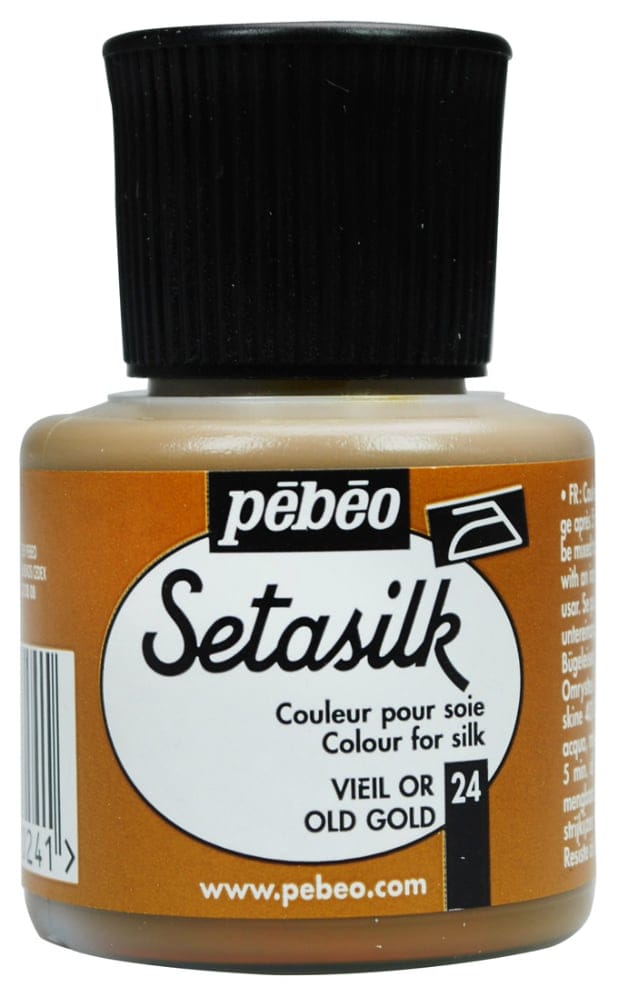 Pebeo Setasilk 45ml - Old Gold 181024 pebeo setasilk 45ml old gold Pebeo Setasilk 45ml - Old Gold