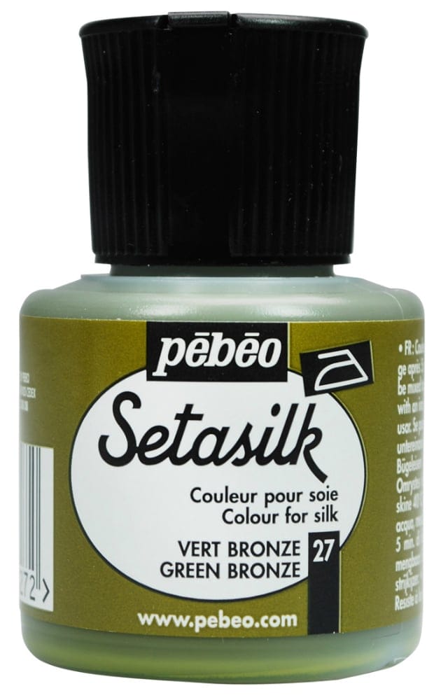 Pebeo Setasilk 45ml - Green Bronze 181027 pebeo setasilk 45ml green bronze Pebeo Setasilk 45ml - Green Bronze
