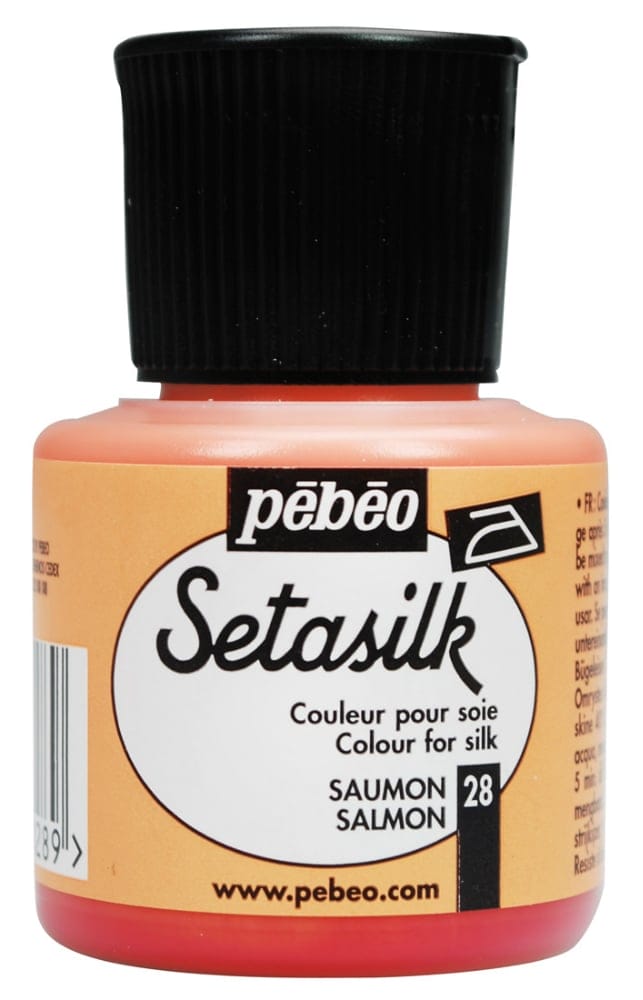 Pebeo Setasilk 45ml - Salmon 181028 pebeo setasilk 45ml salmon Pebeo Setasilk 45ml - Salmon