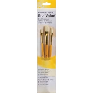 Princeton Real Value Natural - Bristle Short Handle Brush Set (Set of 3 Brushes) - 2
