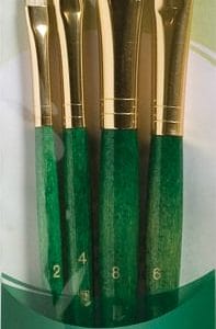 Princeton Real Value Natural - Bristle Short Handle Brush Set (Set of 4 Brushes) - 1