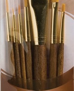 Princeton Real Value Synthetic - Golden Taklon Short Handle Brush Set (Set of 7 Brushes) - 1