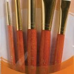 Princeton Real Value Synthetic - White Taklon Short Handle Brush Set  (Set of 5 Brushes) - 4