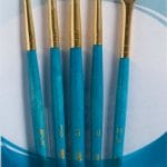 Princeton Real Value Synthetic - Golden Taklon Short Handle Brush Set  (Set of 5 Brushes) - 2