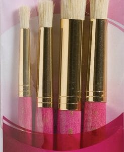 Princeton Real Value Natural - Bristle Stencil Short Handle Brush Set (Set of 4 Brushes) - 3