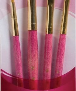 Princeton Real Value Synthetic - Golden Taklon Short Handle Brush Set (Set of 4 Brushes) - 8
