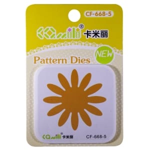 Patterned Dies (Medium) - Flower Design 1
