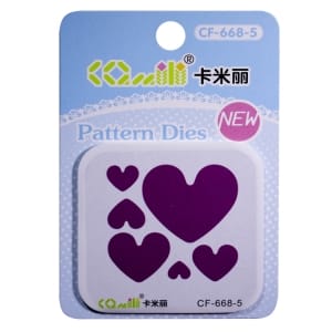Patterned Dies (Medium) - Multiple Hearts