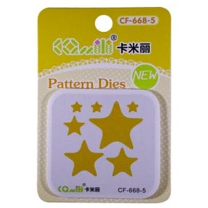 Patterned Dies (Medium) - Multiple Stars