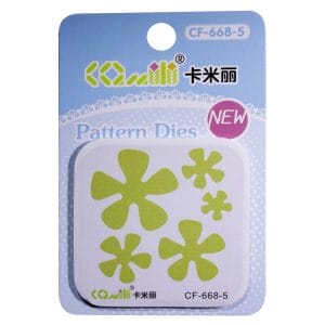 Patterned Dies (Medium) - Multiple Flowers Design 4