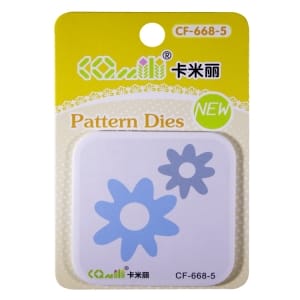 Patterned Dies (Medium) - Multiple Flowers Design 2