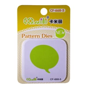 Patterned Dies (Medium) - Speech Bubble