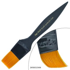 Jags Wash Brush Synthetic Hair Black Handle 25MM (JWBHS25MM)