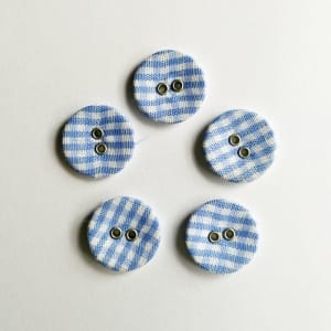 Checkered Buttons - Blue