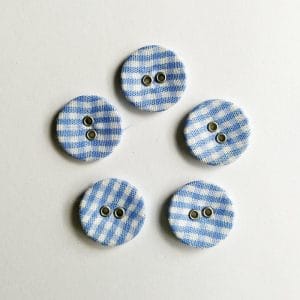 Checkered Buttons - Blue