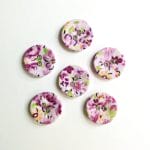 Floral Buttons - Lavendar