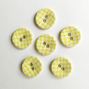 Checkered Buttons - Yellow