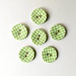 Checkered Buttons - Green