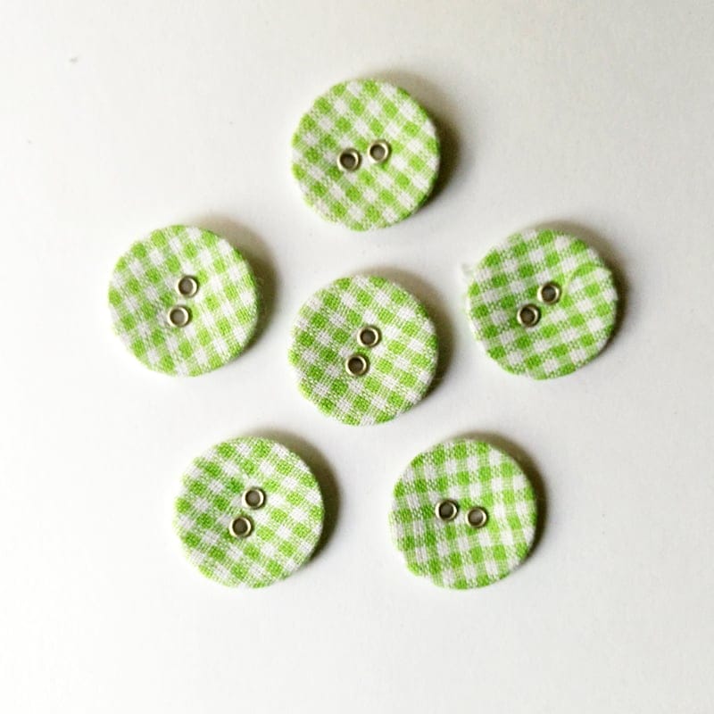 Checkered Buttons - Green capb56 Checkered Buttons - Green