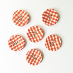 Checkered Buttons - Red