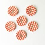 Checkered Buttons - Red