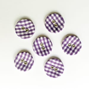 Checkered Buttons - Purple