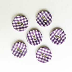 Checkered Buttons - Purple