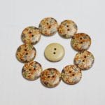 Wooden Circle Shape Button Pattern 4 - Big