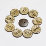 Wooden Circle Shape Button Pattern 6 - Big