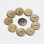 Wooden Circle Shape Button Pattern 12 - Big