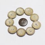 Wooden Circle Shape Button Pattern 13 - Big