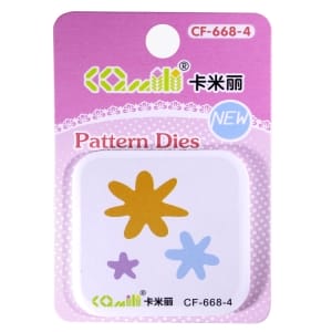 Patterned Dies (Small) - Multiple Flowers Design 3