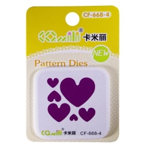 Patterned Dies (Small) - Multiple Hearts