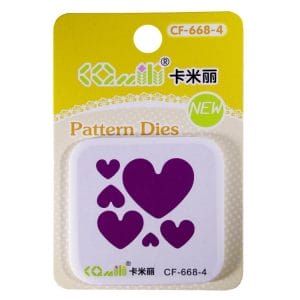 Patterned Dies (Small) - Multiple Hearts