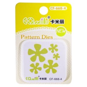 Patterned Dies (Small) - Multiple Flowers Design 4