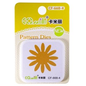 Patterned Dies (Small) - Flower Design 1