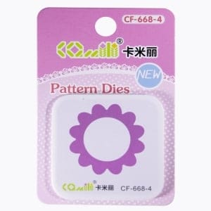 Patterned Dies (Small) - Scalloped Circle