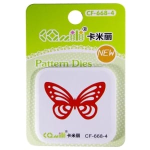 Patterned Dies (Small) - Butterfly Design 2