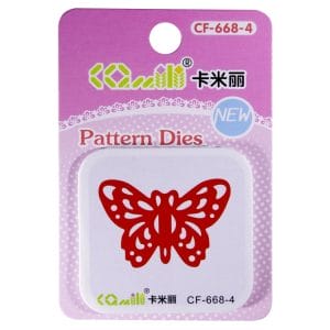 Patterned Dies (Small) - Butterfly Design 3