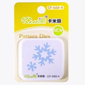 Patterned Dies (Small) - Snowflake and flower