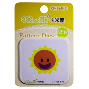 Patterned Dies (Medium) - Smiley Sun