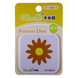 Patterned Dies (Medium) - Flower and circle