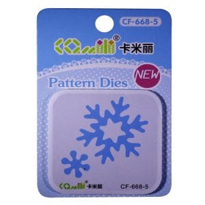 Patterned Dies (Medium) - Snowflake and flower