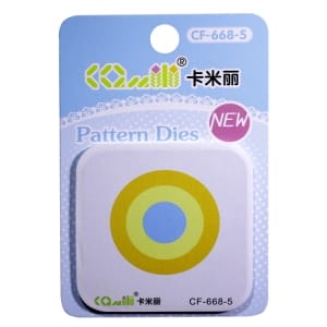Patterned Dies (Medium) - Concentric Circles