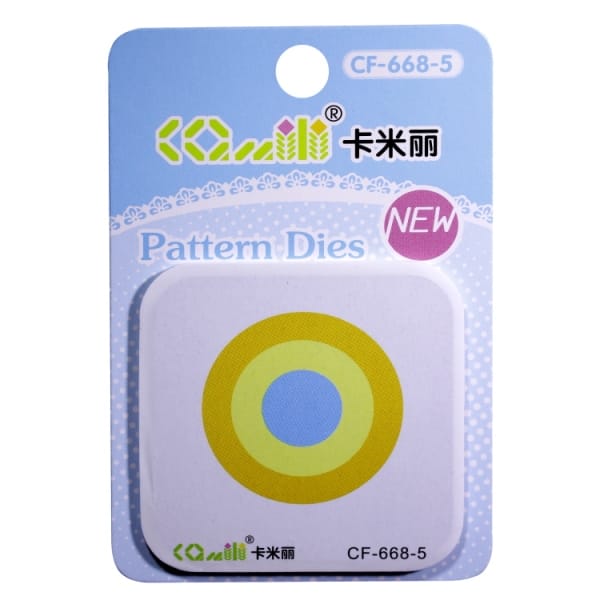 Patterned Dies (Medium) - Concentric Circles