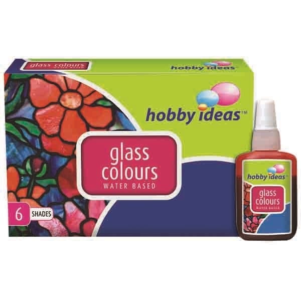 Fevicryl Water Based Glass Color - Set of 6 hobbyideas glass colours Fevicryl Water Based Glass Color - Set of 6