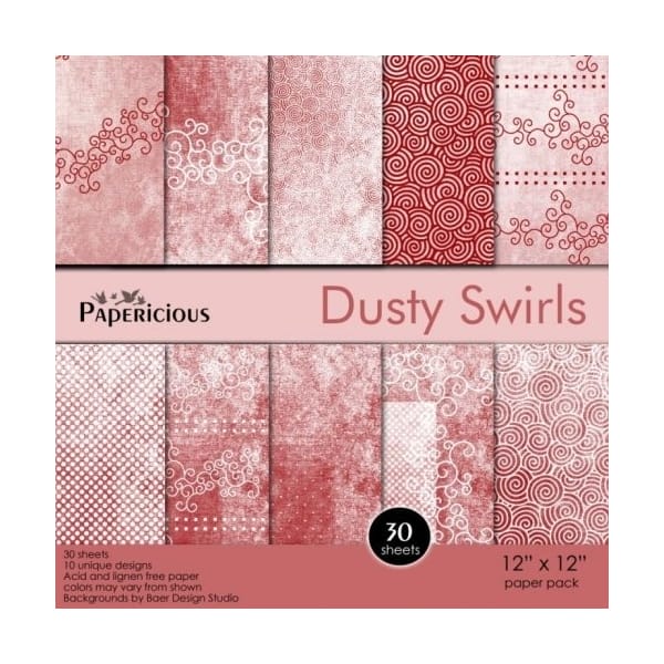 Papericious - Dusty Swirls (12 by 12 paper)