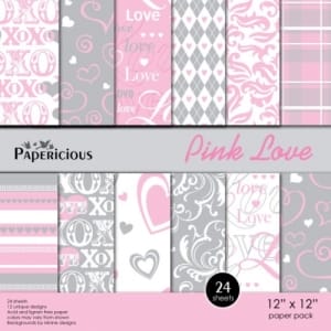 Papericious - Pink Love (12 by 12 paper)